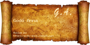Godó Anna névjegykártya