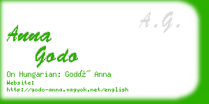 anna godo business card